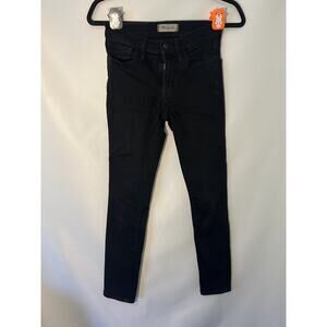 Madewell Roadtripper Size 23 Black 9” High Rise Skinny Jeans